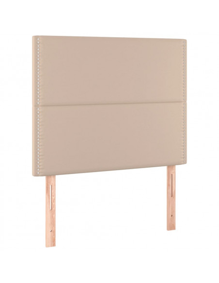 Giroletto a Molle con Materasso Cappuccino 80x200 cm Similpelle