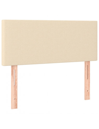 Giroletto a Molle con Materasso Crema 100x200 cm in Tessuto