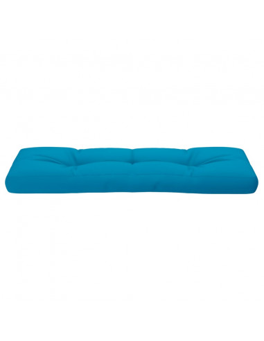 Cuscino per Pallet Blu Chiaro 120x40x12 cm in Tessuto