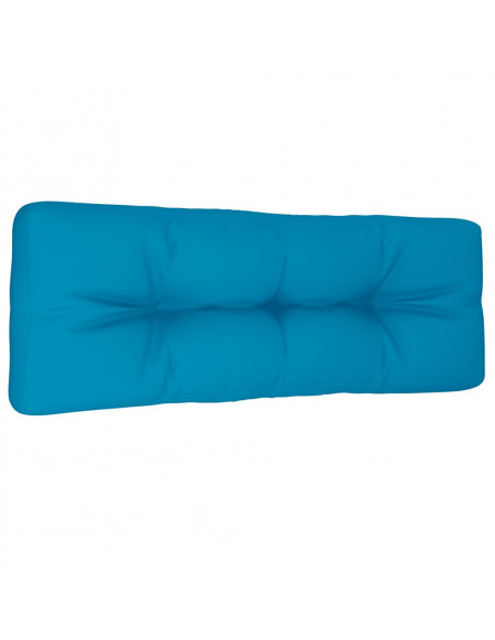 Cuscino per Pallet Blu Chiaro 120x40x12 cm in Tessuto