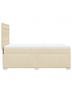 Giroletto a Molle con Materasso Crema 100x200 cm in Tessuto 2