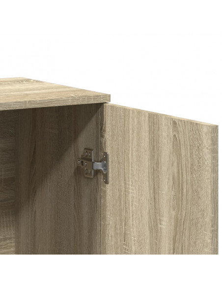Credenza Rovere Sonoma 79x38x80 cm in Legno Multistrato