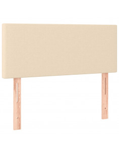 Giroletto a Molle con Materasso Crema 120x200 cm in Tessuto 2