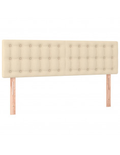 Giroletto a Molle con Materasso Crema 140x19 cm in Tessuto 2