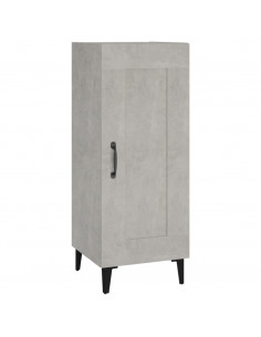 Credenza Grigio Cemento 34,5x34x90 cm in Legno Multistrato 2