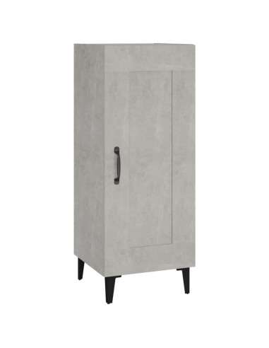 Credenza Grigio Cemento 34,5x34x90 cm in Legno Multistrato