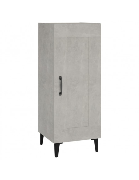 Credenza Grigio Cemento 34,5x34x90 cm in Legno Multistrato