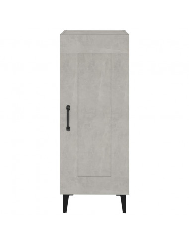 Credenza Grigio Cemento 34,5x34x90 cm in Legno Multistrato