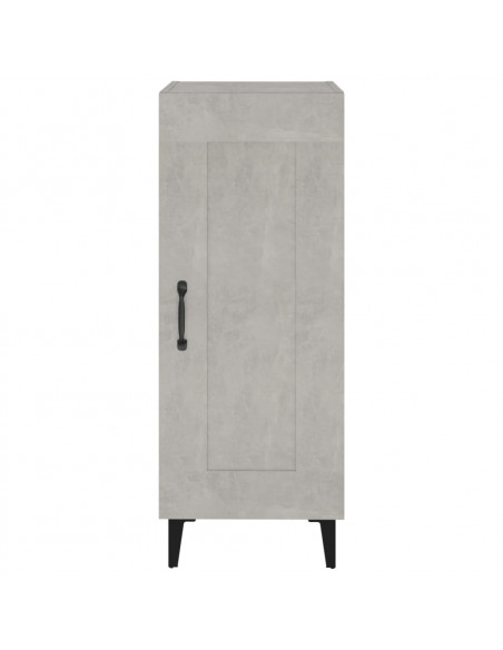 Credenza Grigio Cemento 34,5x34x90 cm in Legno Multistrato