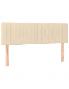 Giroletto a Molle con Materasso Crema 140x200 cm in Tessuto 2