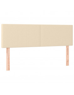 Giroletto a Molle con Materasso Crema 140x200 cm in Tessuto