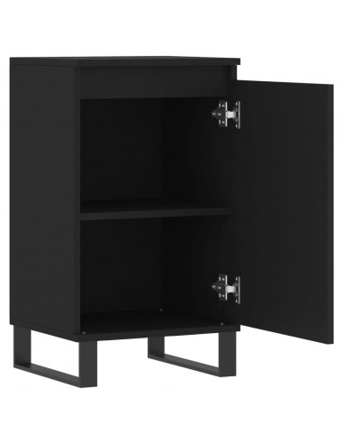 Credenze 2 pz Nere 40x35x70 cm in Legno Multistrato