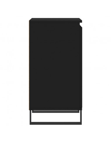Credenze 2 pz Nere 40x35x70 cm in Legno Multistrato