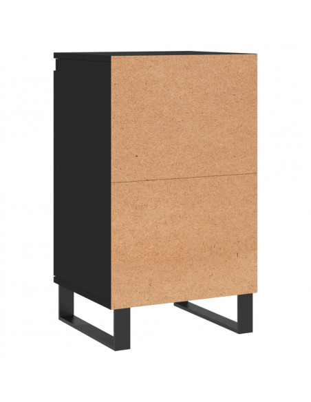 Credenze 2 pz Nere 40x35x70 cm in Legno Multistrato