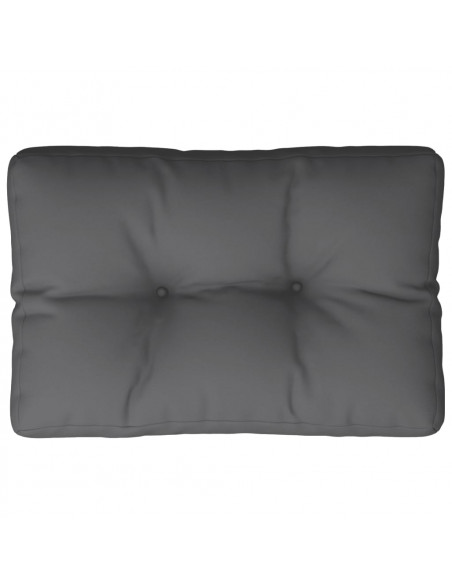 Cuscino per Pallet Antracite 50x40x12 cm in Tessuto