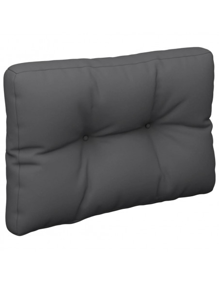 Cuscino per Pallet Antracite 50x40x12 cm in Tessuto