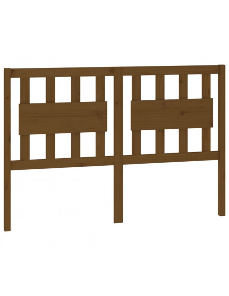 Testiera per Letto Miele 145,5x4x100 cm Legno Massello di Pino