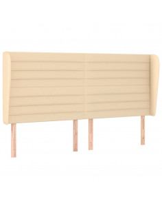 Giroletto a Molle con Materasso Crema 160x200 cm in Tessuto 2