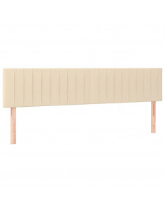 Giroletto a Molle con Materasso Crema 160x200 cm in Tessuto 2