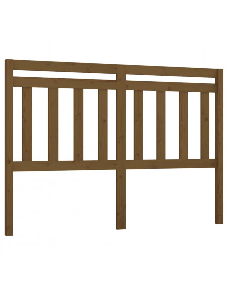 Testiera per Letto Miele 166x4x100 cm in Legno Massello di Pino