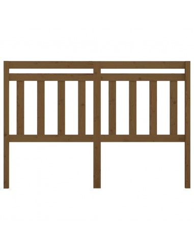 Testiera per Letto Miele 166x4x100 cm in Legno Massello di Pino