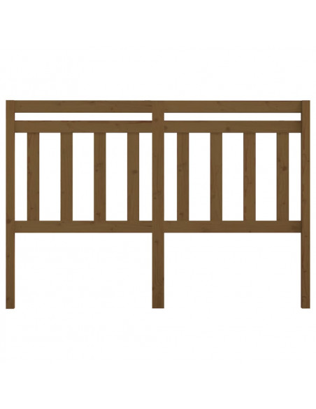 Testiera per Letto Miele 166x4x100 cm in Legno Massello di Pino