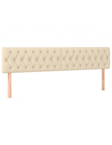 Giroletto a Molle con Materasso Crema 200x200 cm in Tessuto