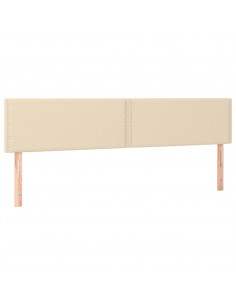 Giroletto a Molle con Materasso Crema 200x200 cm in Tessuto