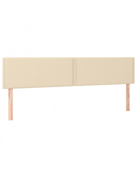 Giroletto a Molle con Materasso Crema 200x200 cm in Tessuto