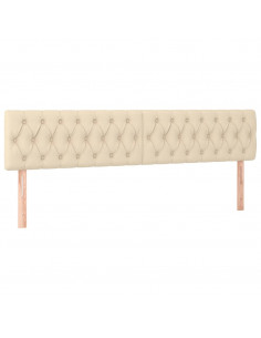 Giroletto a Molle con Materasso Crema 200x200 cm in Tessuto