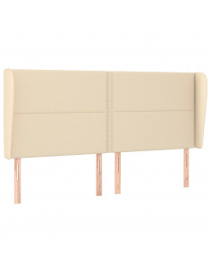 Giroletto a Molle con Materasso Crema 200x200 cm in Tessuto 2