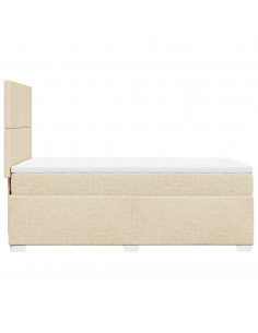 Giroletto a Molle con Materasso Crema 80x200 cm inTessuto 2