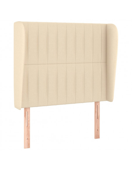 Giroletto a Molle con Materasso Crema 80x200 cm inTessuto