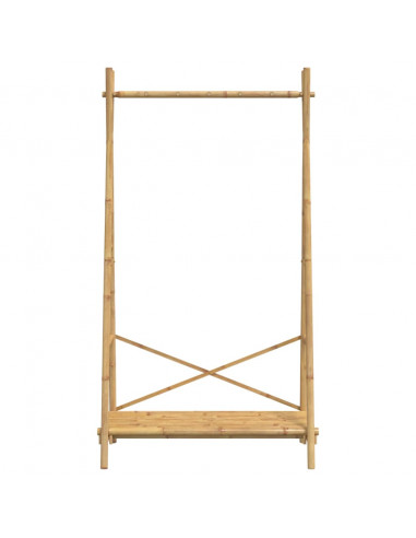 Appendiabiti con Ripiano 102x50x190 cm in Bambù