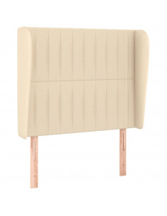 Giroletto a Molle con Materasso Crema 90x190 cm in Tessuto 2