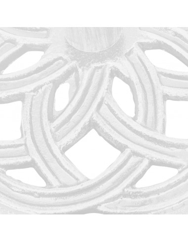 Base per Ombrellone Bianca 44x44x31 cm in Ghisa