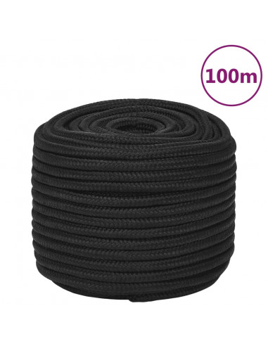 Corda Nautica Completamente Nera 12 mm 100 m in Polipropilene