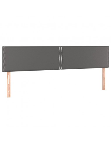 Giroletto a Molle con Materasso Grgio 200x200 cm in Similpelle