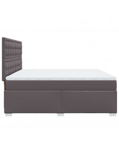 Giroletto a Molle con Materasso Grgio 200x200 cm in Similpelle 2