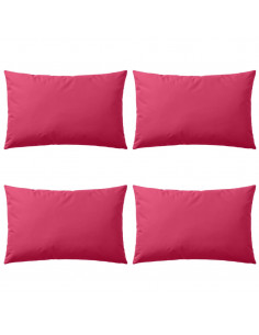 Cuscini da Esterno 4 pz 60x40 cm Rosa 2