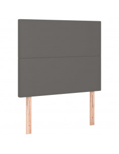 Giroletto a Molle con Materasso Grgio 90x200 cm in Similpelle 2