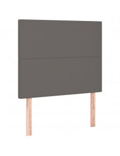 Giroletto a Molle con Materasso Grigio 100x200 cm in Similpelle 2