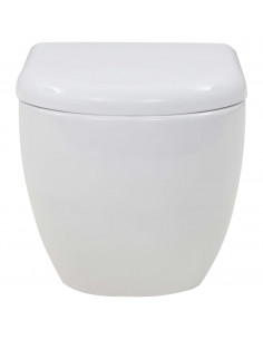 WC Sospeso in Ceramica Bianca