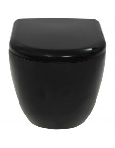 WC Sospeso in Ceramica Nera