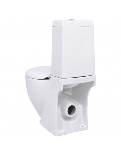 Vaso WC in Ceramica con Scarico Dietro Bianco