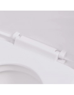 WC Sospeso in Ceramica Bianca