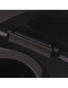 WC Sospeso in Ceramica Nera