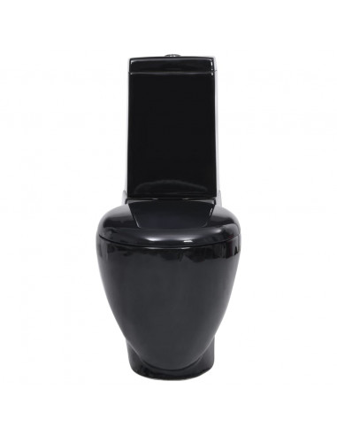 Vaso WC in Ceramica con Scarico Dietro Nero