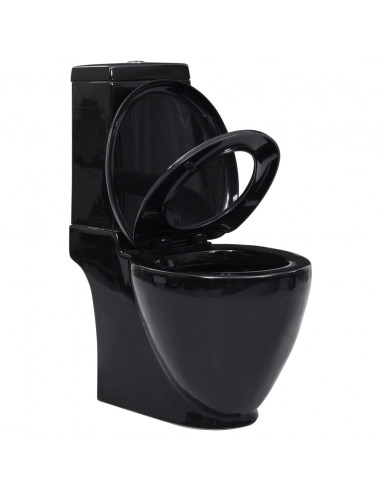Vaso WC in Ceramica con Scarico Dietro Nero