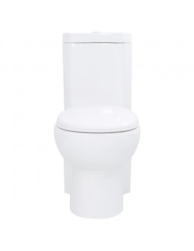Vaso WC in Ceramica da Bagno ad Angolo Bianco